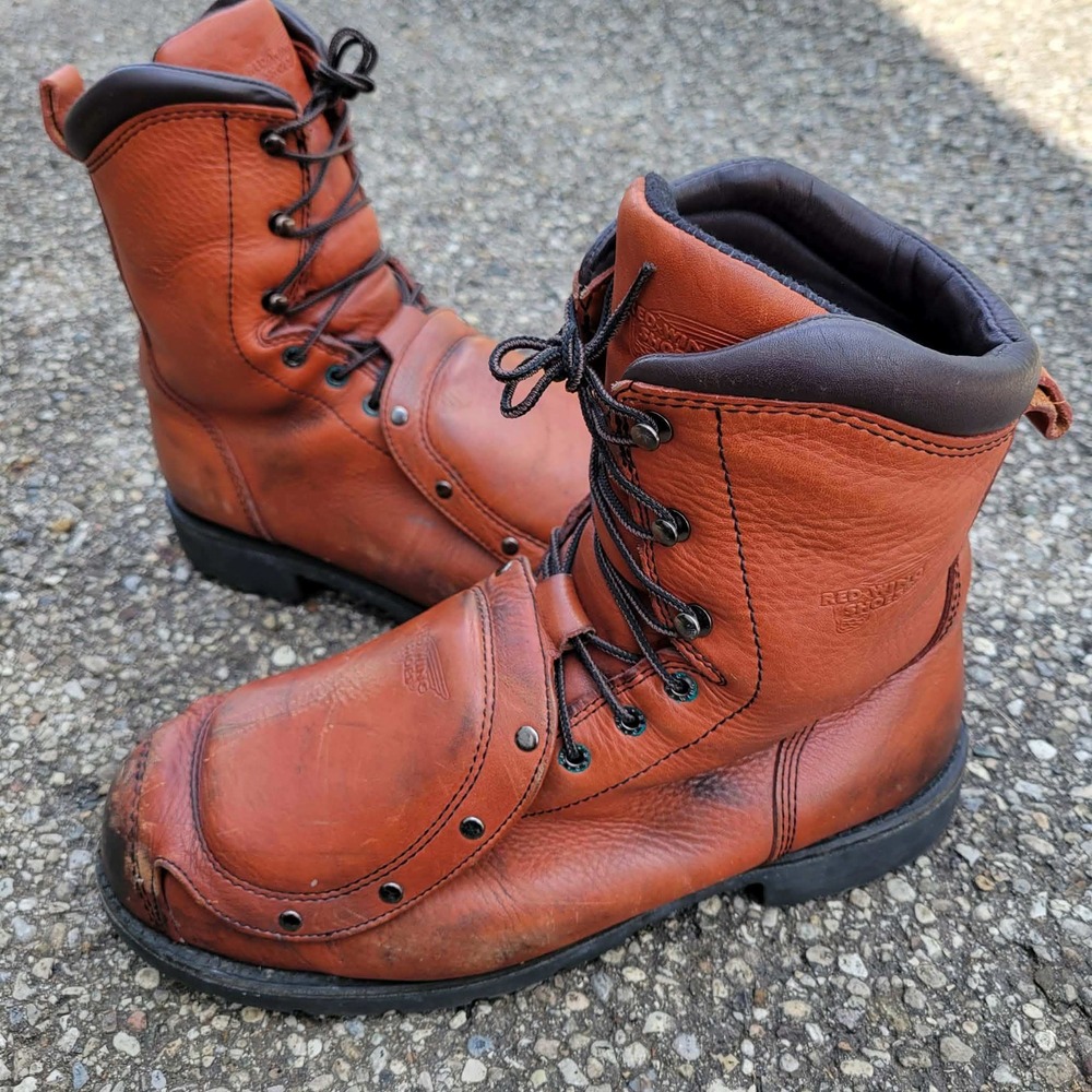 VTG Red Wing Industrial Mens 13D EH MET Guard Steel Toe Work Boots 4429 USA RARE
